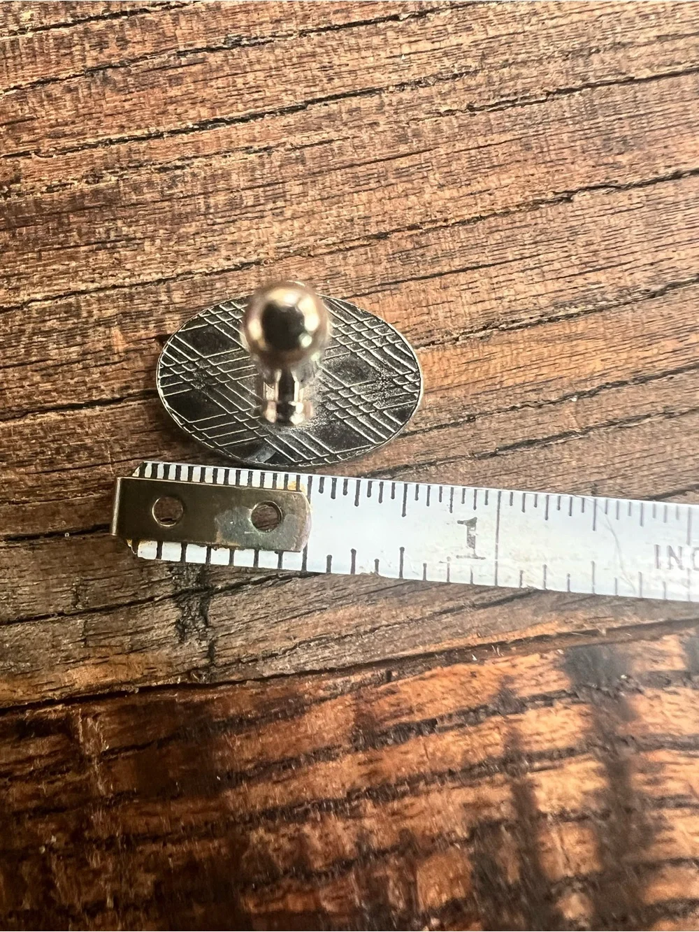 Oval Silver Vintage-Style Cufflinks